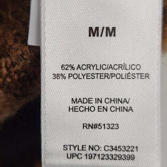 Vince Camuto Cable-Knit Sweater Women’s SZ M Brown Mock Neck Pullover Cozy EUC - Picture 10 of 12